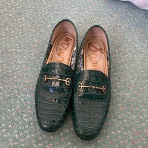 Sam Edelman Loraine Women's Flats Green Croc print